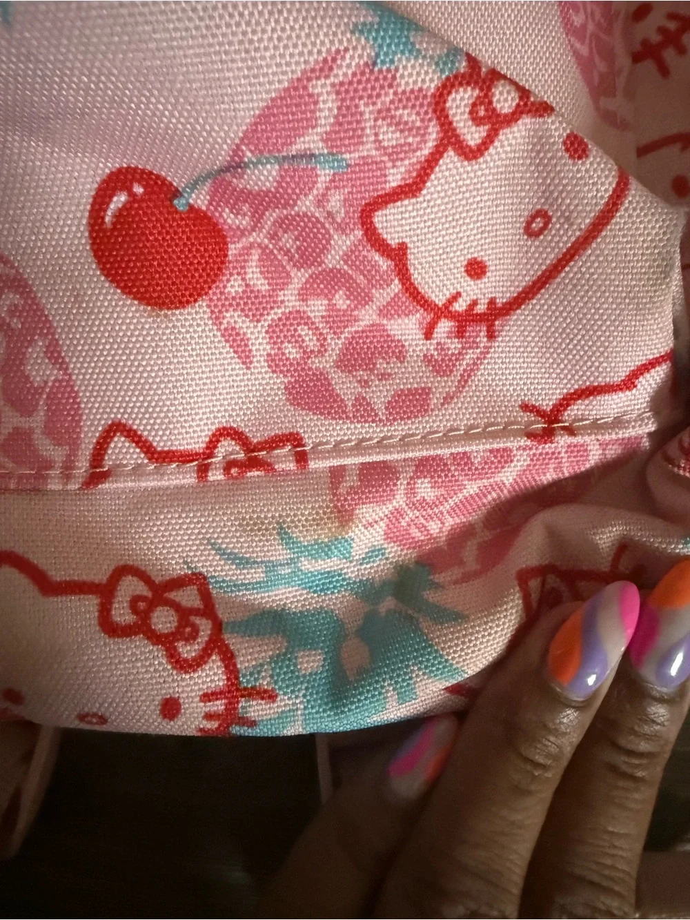 Herschel Supply Company Pink Hello Kitty Kids Backpack with Red & Blue Accents